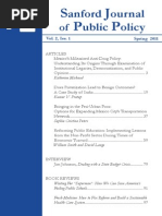 Download Sanford Journal of Public Policy - Volume 2 No 1 by Sanford Journal of Public Policy SN169090254 doc pdf