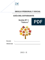 Desarrollo Personal Sesion 1 Valores-estudiante