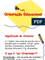 ORIENTAÇÃO EDUCACIONAL 2013