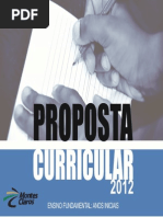 Proposta Curricular Anos Iniciais Minas Gerais