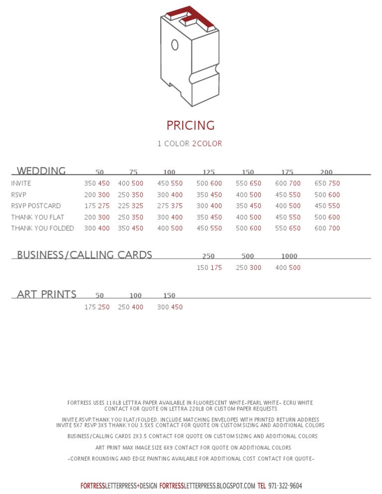 Pricing | PDF