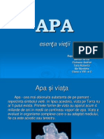 Apa -Grupa Verde- Andrei Rapcea Cl a VIII a C