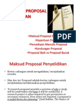 Arahan Untuk Penulisan Proposal Penyelidikan