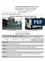 10KW Daewoo ATS Diesel Generator Set 13.5.29