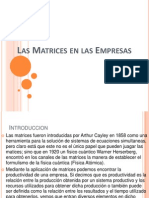 Las Matrices en Las Empresas