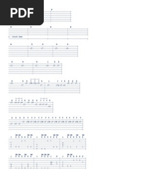 Canon Rock Guitar Tabs Entertainment General