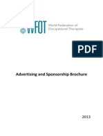 WFOT Advertising and Sponsorship Brochure 