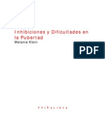 02 - Inhibiciones y Dificultades en La Pubertad