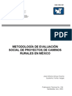 Evaluacion Social Camins Rurales en Mexico