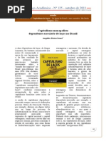 Angelita Matos Souza - Capitalismo monopolista dependente-associado de laços no Brasil
