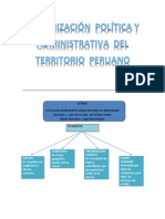 Organización  política y administrativa  del territorio  peruano  DE   CRISTIAN  MAMANI