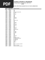 BD P1 Jun13 SBL Result