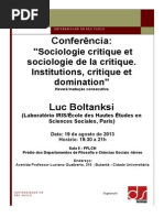 Flyer Conferencia Luc Boltanksi