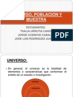 Universo Poblacion y Muestra