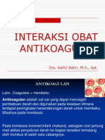 Interaksi Obat Antikoagulan