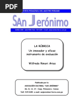 LA RÚBRICA Instrumento de Evaluacion Wilfredo Rimari