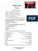 Marry Me by Train - Answer Key