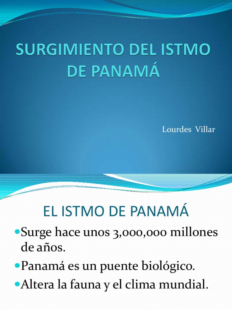 Surgimiento Del Istmo de Panama | PDF