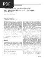 Download Gender Differences in Video Game Characters Role by gah28 SN16919297 doc pdf