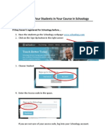 How To Enroll Your Students in Your Course in Schoology-Ho