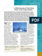 Evaluating The Effectiveness of Fish Stock Rebuilding Plans in The United States