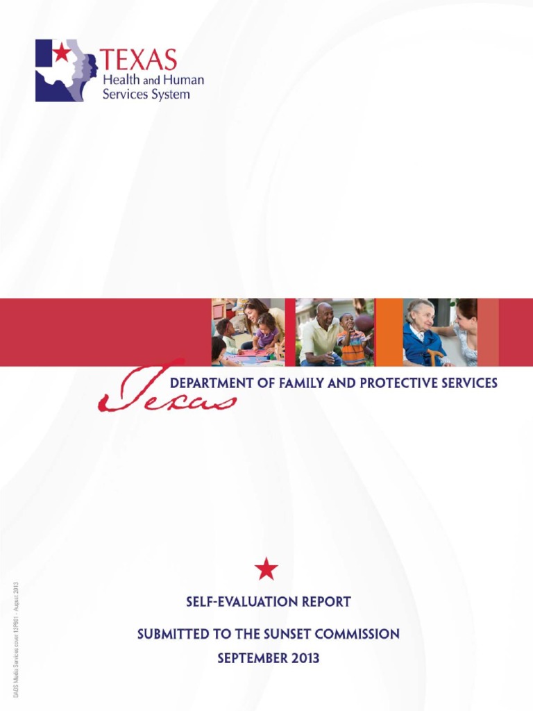 Texas Department of Family and Protective Services SelfEvaluation