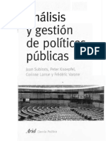 Analisis y Gestion de Politicas Publicas