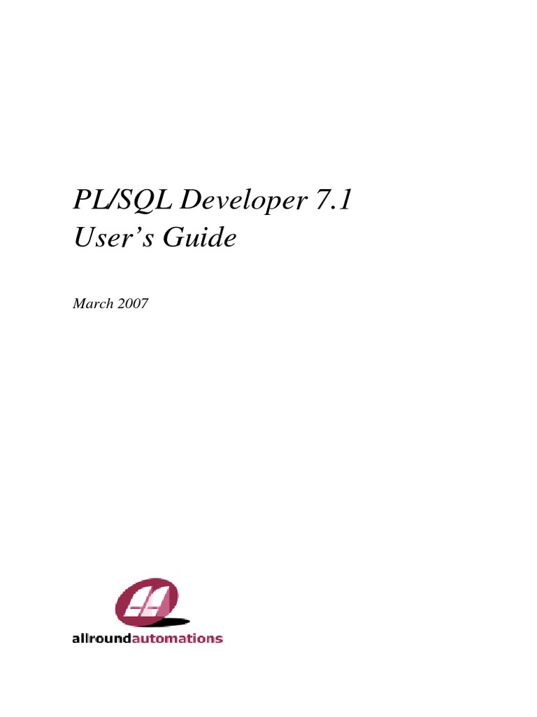 PL SQL Developer | PDF | Pl/Sql | Sql
