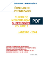 curso de memorização super power VOLUME 2