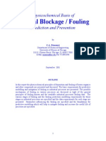 Physic o Chemical Basis of Fouling