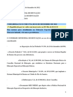 CME-Deliberacao 24-2012-Atendimento Educ Especial Na Ed Infantil (REPUBLICACAO)