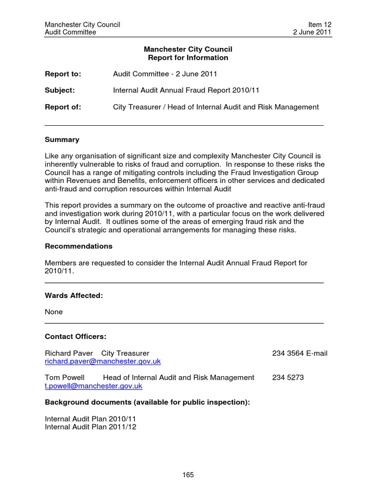 Annual Fraud Report | PDF