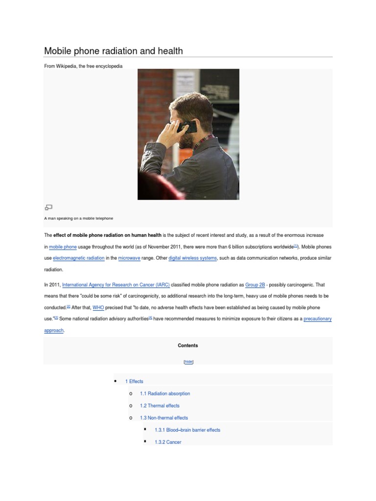 Mobile Phone Radiation and Health | PDF | Base Station | Radio Frequency