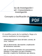 La Ciencia y Su Clasificacion (1) .PPT MUY BUENO