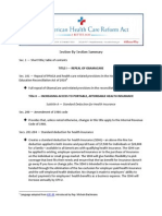 RSC - The American Health Care Reform Act Section by Section 
