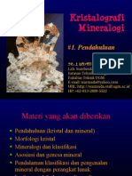 Kristalografi Dan Mineralogi - 1