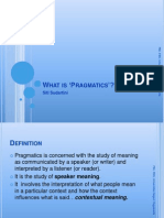 What Is Pragmatics