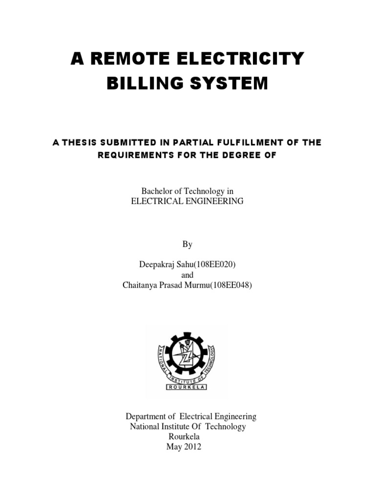 Remote Electricity Billing System | PDF | Amplifier | Relay