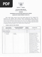 Download Pengumuman CPNS Kabupaten Tuban 2013 by Informasi Guru Sekolah Dasar SN169290822 doc pdf
