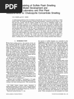 Mathematical Modeling of Sulfide Flash Smelting Proces