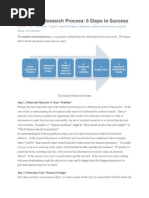 The Market Research Process: 6 Steps To Success: October 7, 2011 - Tagged