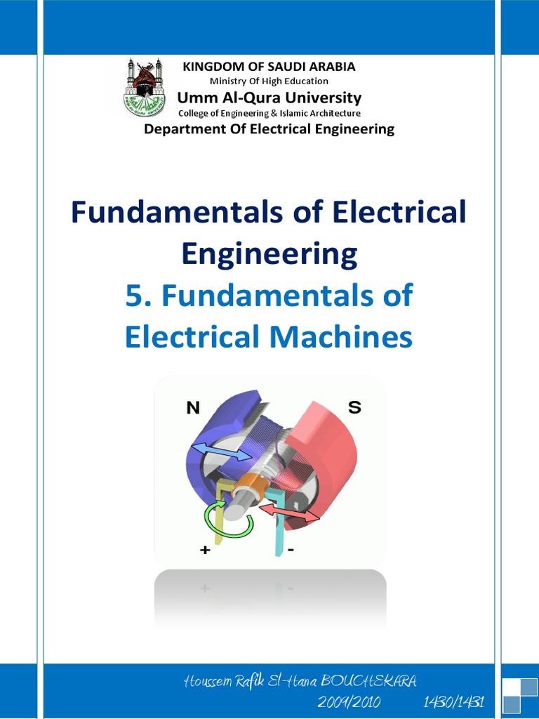 Fundamentals of Electrical Machines | PDF | Transformer | Magnetic Field