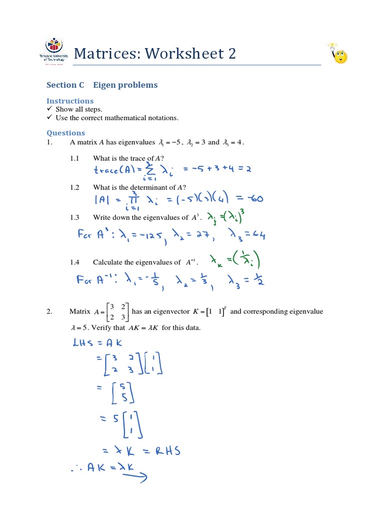 Eigenvalue and Matrix Rank Problems | PDF