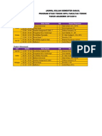 Jadwal Kuliah Teknik Sipil