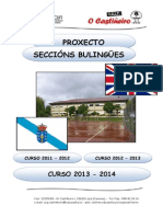 PROXECTO SECCIÓNS BILINGÜES 2011-12, 2012-13, 2013-14 CEIP O CASTIÑEIRO