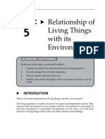 Topic 5 Relationship of Living Things With Its Environment