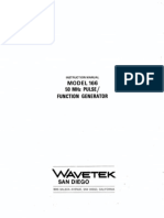 wavetek 166 Service Manual