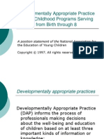 Developmentally Appropriate Practice in Early Childhood Programs Serving Children From Birth Through 8