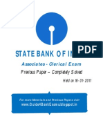 SBI ASSOCIATES Clerical Exam Previous Paper - Guide4BankExams (1)