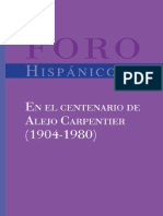 Rita De Maeseneer, Patrick Collard En el centenario de Alejo Carpentier 1904-1980 Foro Hispánico 25 Spanish Edition  2004